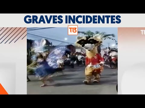 Caos por pelea en carnaval de Talcahuano: Público escapó del lugar