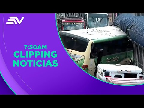 Un bus chocó contra una parada de la Ecovía en la avenida Napo | Televistazo en la Comunidad
