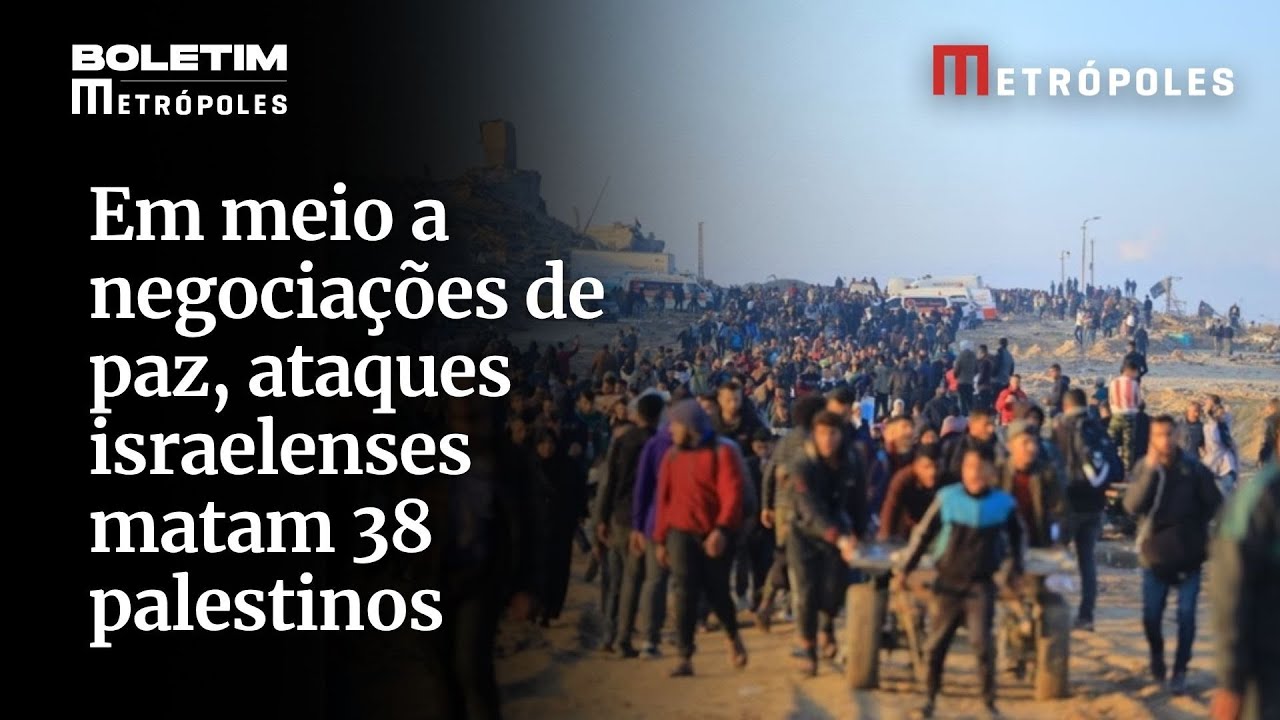 Em meio a negociações de paz ataques israelenses matam 38 palestinos