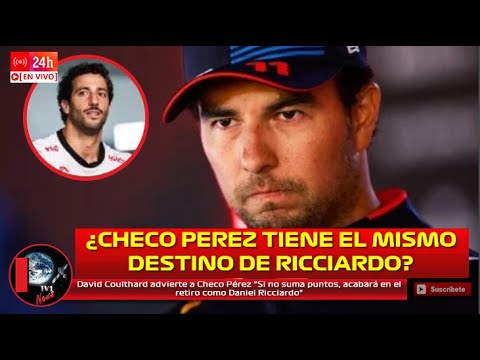 David Coulthard advierte a Checo Pérez 'Si no suma puntos acabará en  retiro como Daniel Ricciardo'