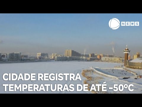 Cidade registra temperaturas de até -50ºC