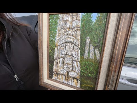 Haida Gwaii artist's rare painting found in liquidation store decades later