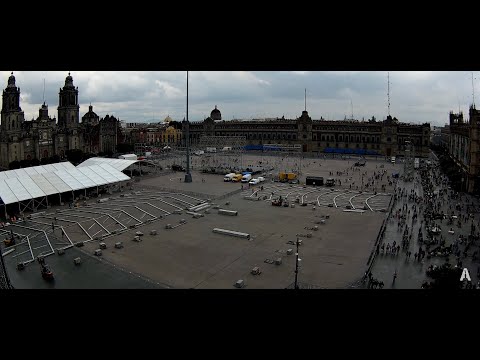 #Zocalo | Una construcción masiva en la explanada #Envivo