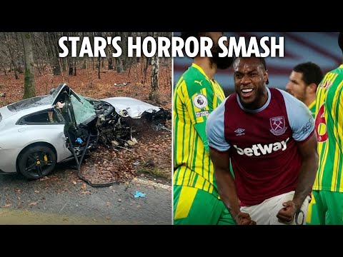 West Ham star Michail Antonio injured in horror crash in Ferrari as club reveals he's 'stable' in ho