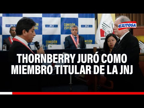 Guillermo Thornberry juró como miembto titular de la JNJ