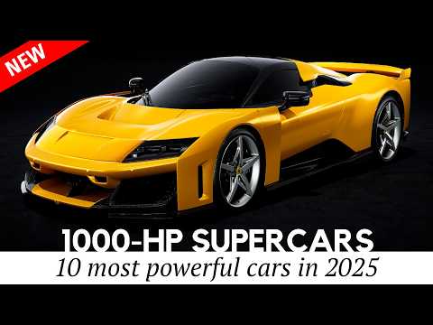 Top 10 Newest Supercars with at Least 1,000-Horsepower Engines in 2025