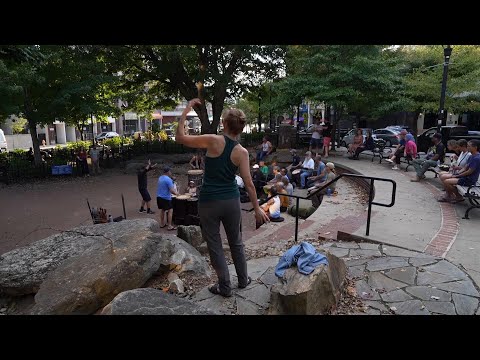 Asheville drum circle spreads joy after hurricane Helene chaos