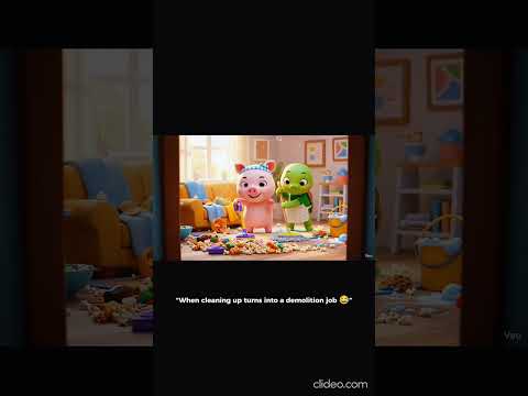 “Pip & Turt: Cleanup Catastrophe 🧼💥” #shorts #viralshorts #entertainment