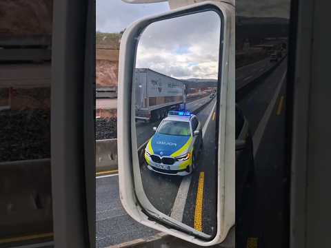 No way through, officer! 👮‍♂️❌ unknownartist #truckdriver #lkw #camion #automobile #hgv #job #work