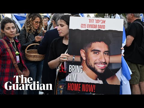 Families of Israeli hostages reach Jerusalem after five-day march