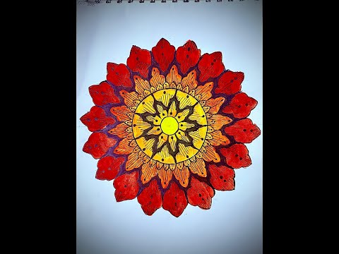 Beautiful and vibrant piece of Mandala art!