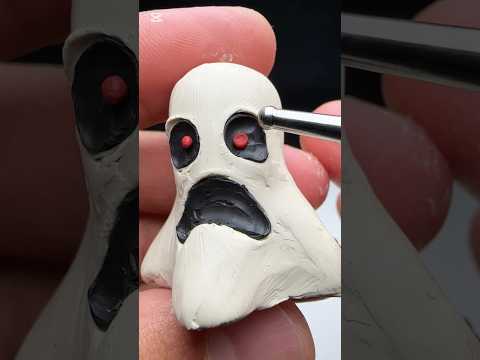 I made a Scary Ghost L from Polymer Clay | Horror Short