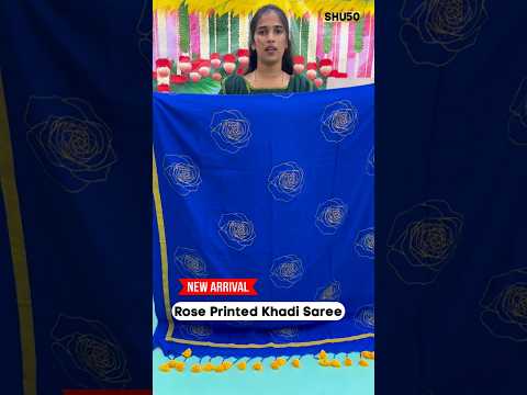 ❌❌NEW ARRIVAL❌❌ – Khadi Flower Saree || Price ₹480 || Order-8148863854 || #shivayamsilks #khadi