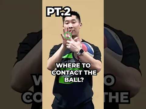 Do you contact the ball below, at, or above the equator? 🌍