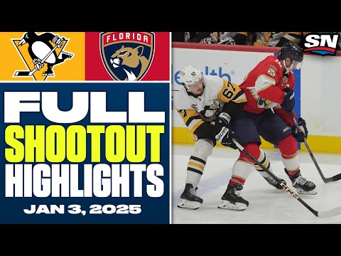 Pittsburgh Penguins at Florida Panthers | FULL Shootout Highlights - January 3, 2025