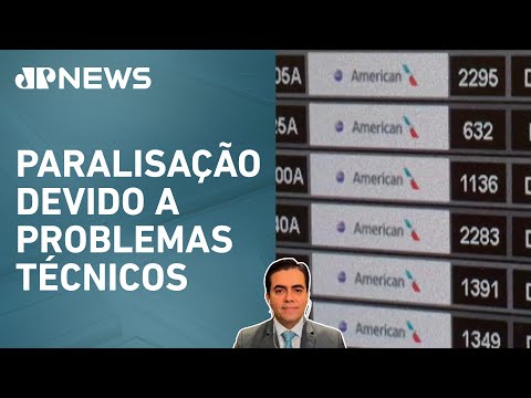 American Airlines cancela todos os voos internos nos Estados Unidos; Cristiano Vilela comenta