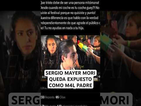 SERGIO MAYER MORI ES UN M4L PADRE? #viral #polemicas #chisme #sergiomayer #shorts #short #chismes