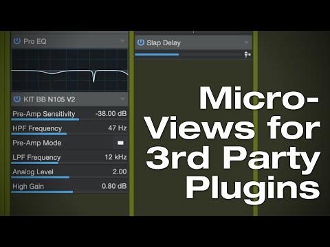 Microviews for 3rd Party Plugins in #StudioOne 6