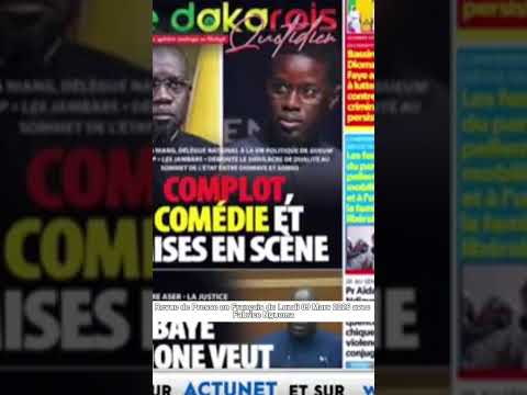 Revue de Presse en Français du Lundi 09 Mars 2026 avec Fabrice Nguema