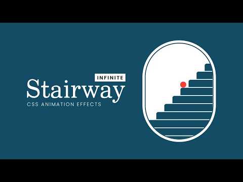 Infinite Stairway CSS Animation Effects | Html CSS Animation Tutorial