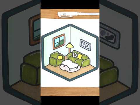 Satisfying Cozy Corner🛋 Coloring | ASMR | Coco Wyo STRESS RELIEF #ohuhumarkers