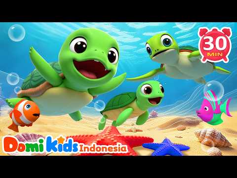 Lagu Hewan Laut 🐳 | Lagu Hewan & Kumpulan Lagu Anak Indonesia | Domi Kids