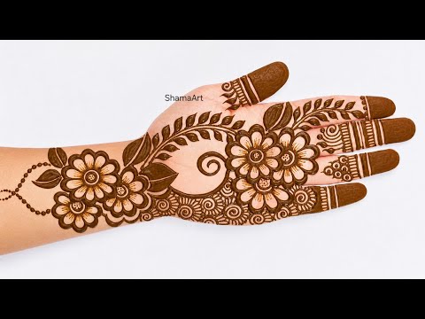 Easy Simple Beautiful Front hand Mehndi | Mehendi ka design |designStylish Mehandi design |Henna