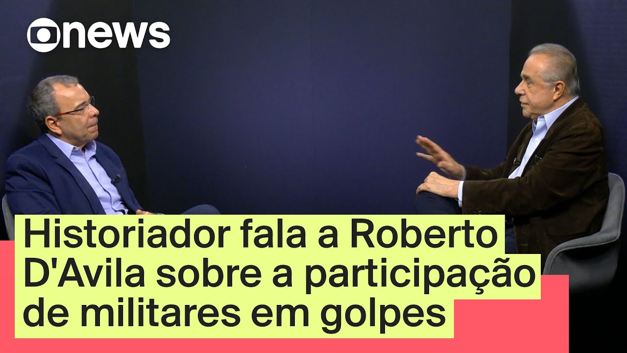 Roberto DAvila conversa com Carlos Fico sobre a história do intervencionismo Militar no Brasil