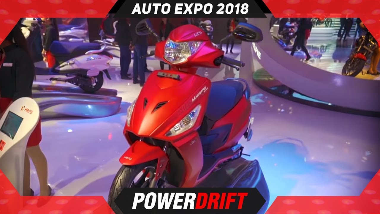 Hero Maestro Edge 125 @ Auto Expo 2018 : PowerDrift
