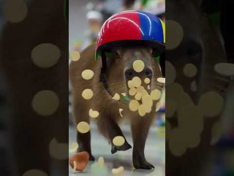 Capybara Escapes American Police in Supermarket Chase! 🦫🚨 | 4K Cinematic Chaos #Shorts