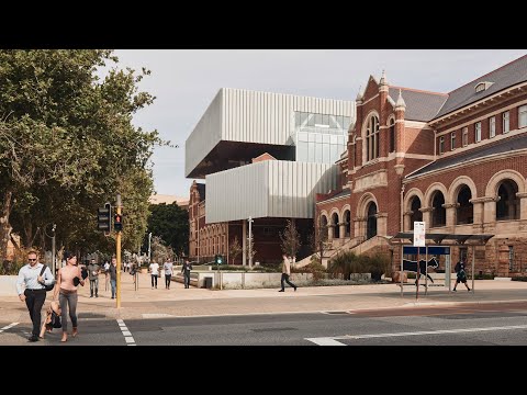 OMA and Hassell completes top-heavy WA Museum Boola Bardip in Perth