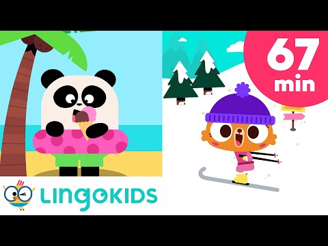 Seasons of the Year Songs 🌸☀️🍂❄️ + Nature Songs for Kids | Lingokids