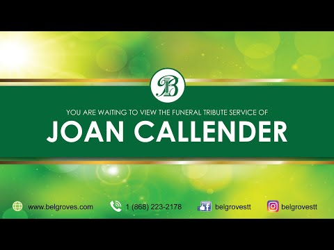Joan Callender Tribute Service
