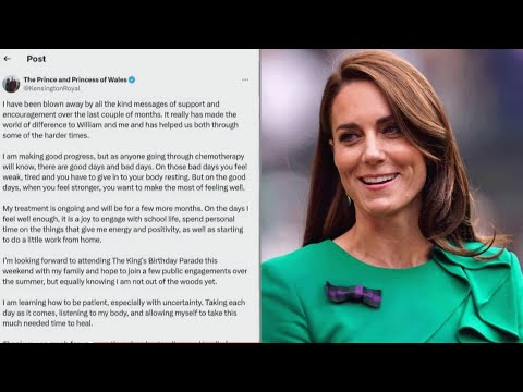 REAPARECIÓ KATE MIDDLETON EN PÚBLICO: contó que está con un tratamiento de quimioterapia preventiva