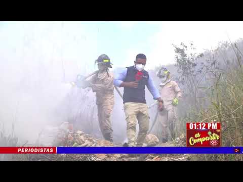 Bomberos sofocan incendio en zacatera de col. Villa Delmi