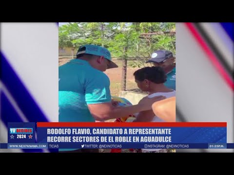 Rodolfo Flavio, candidato a representante recorre sectores de Aguadulce | Tu? decides