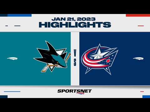 NHL Highlights | Sharks vs. Blue Jackets - January 21, 2023