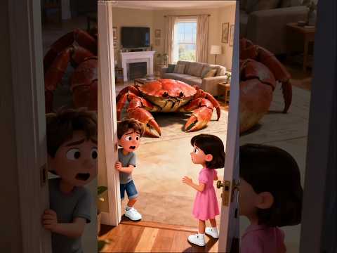 चिंकी के घर पर केकडे ने हमला कर दिया😱😥 #cartoon #shorts #viralvideo #animation