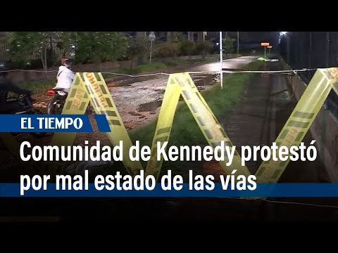 Comunidad del barrio Osorio XII protesta por mal estado de las vías | El Tiempo