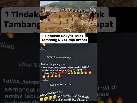 Papua terus berjuang #gamtng #mountici #aksi #hutri80 #papua #nikel #rajaampat