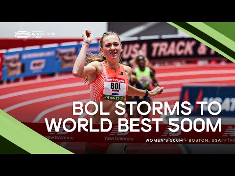 Femke Bol 🇳🇱 destroys the world 500m indoor best 🤯 | World Indoor Tour 2023