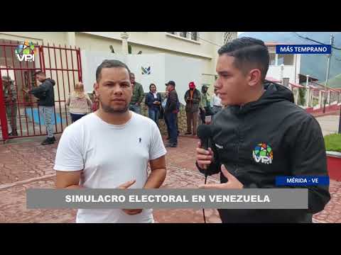 Continúa Simulacro electoral en Venezuela edo. Mérida - 30Jun