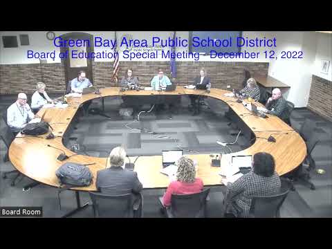 GBAPSD Board of Education Special Meeting and Work Session: December 12, 2022
