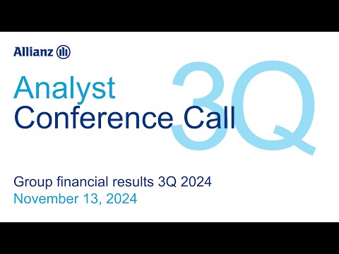 Allianz Financial Results 3Q 2024: Analyst Call