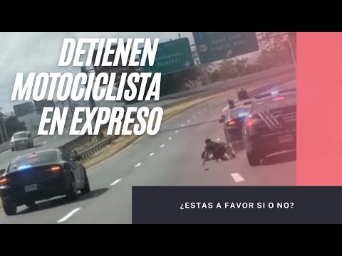 Policia detiene a motociclista sin tablilla en Expreso