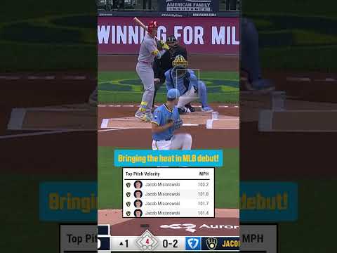Jacob Misiorowski is PUMPING GAS in his MLB debut!