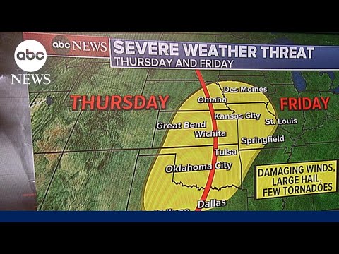 ‘Baseball-sized’ hail and severe storms expected to hit the heartland