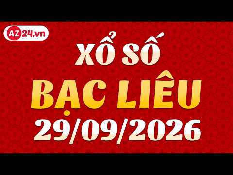 Xổ số Bạc Liêu ngày 29 tháng 9 - XSBL - SXBL - XSBLIEU - Kết quả xổ số kiến thiết Bạc Liêu hôm nay