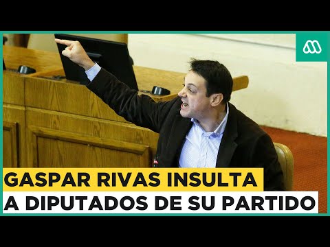 Son unos conche...: Diputado Gaspar Rivas insulta a colegas del mismo partido en el congreso