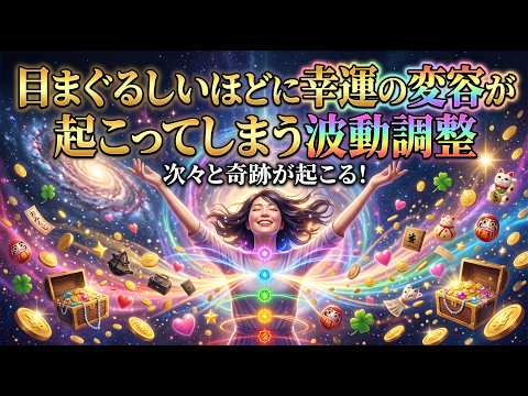 目まぐるしいほどに幸運の変容が起こってしまう波動調整されます